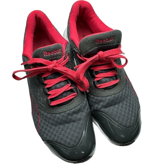 REEBOK CLASSIC 3D Ultralite Sneaker Womens Running Trainer Charcoal Gray Red 7.5 - Picture 2 of 8
